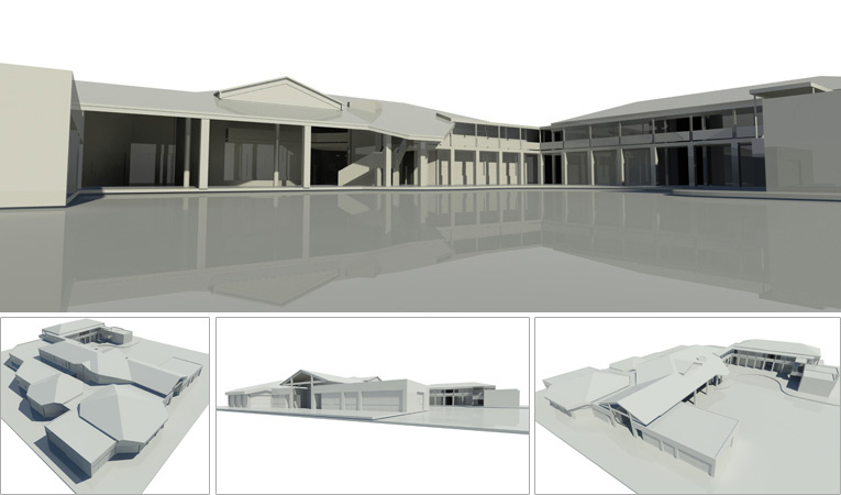 Graphiste architecture modelisation 3d maquette perspective projet quartier école élémentaire modèle